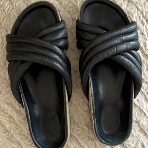 Isabel Marant Holden Criss Cross Slide  Size 7.